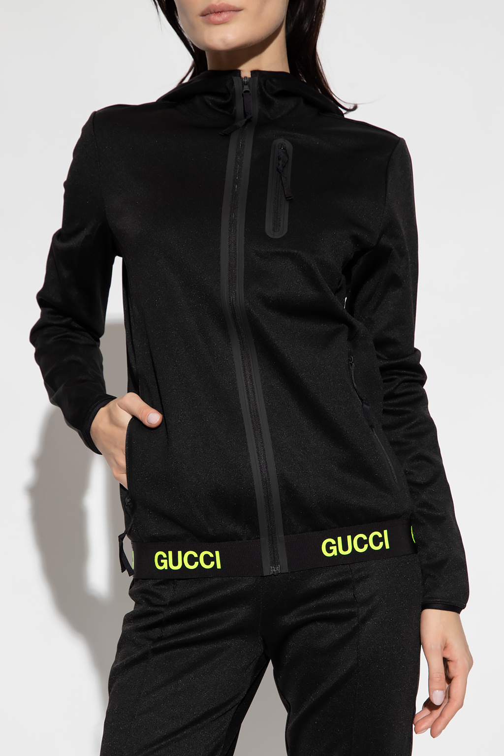 Gucci Black Zip-up top Hoodie